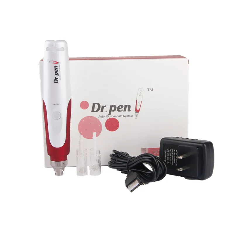 MYM Electric Derma Stamp Derma Pen 마이크로 니들 롤러 미용 도구 Derma 롤링 스킨 케어 공구 영양 입력 펜