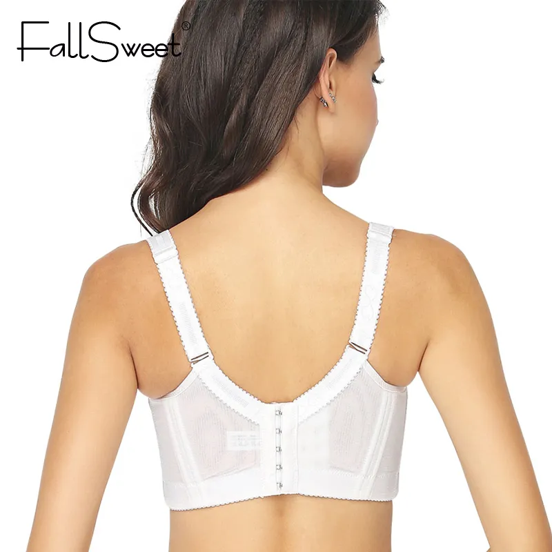FallSweet Plus Size Bras For Women Front Closure Underwear