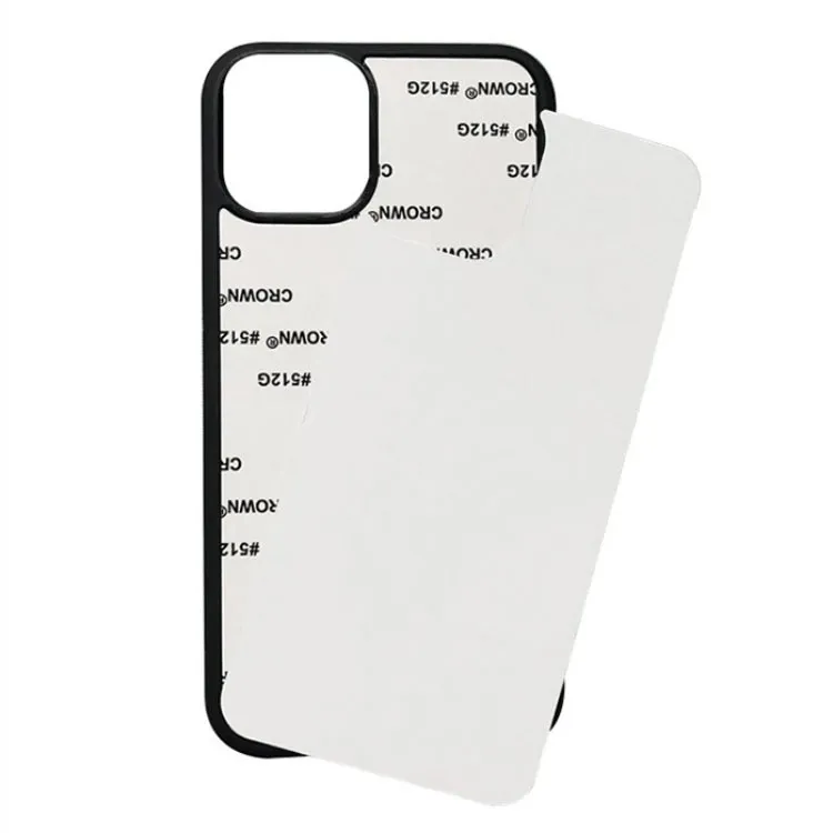 30pcs Retail 2D Sublimation Case pour iPhone 13 PRO XR X Silicone TPU + PC Case pour l'impression par transfert de chaleur avec feuille d'aluminium pour 14 PLUS PRO MAX