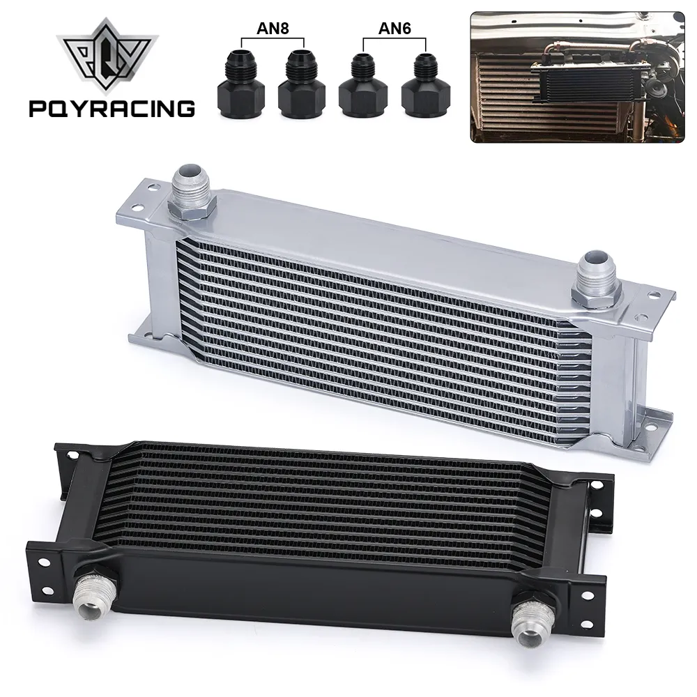 PQY - 13 Row Universal Aluminum Engine Transmission Oil Cooler Kit Oil Cooler 13 Rows British Type PQY7013