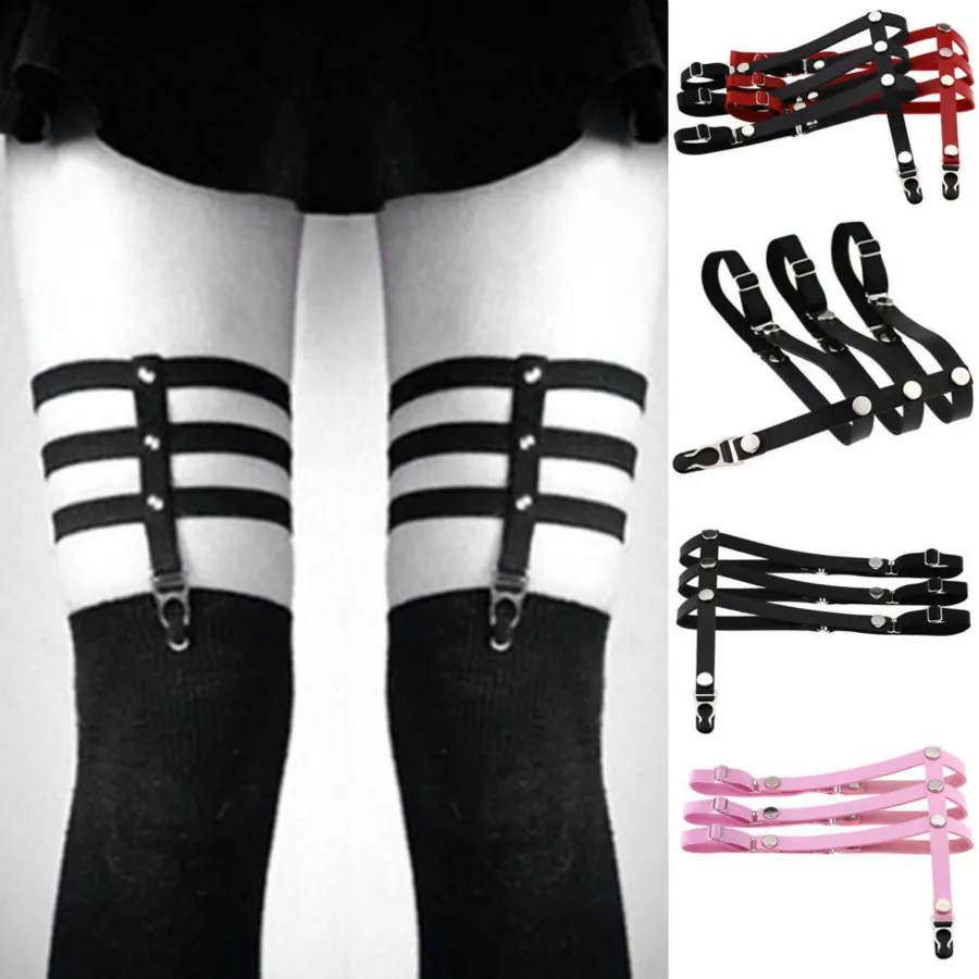 Multilayer Leg Harness Garter Suspenders Belt Ring for Women Fashion  Jewelry PU Material Natural Color from Dhgate Garters - price 3.7
