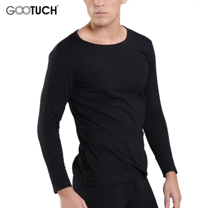 Vintermärke Mens Thermal Underwear Cotton Long Johns Round Neck Long Sleeve Tops 4xl 5xl 6xl Plus Size Ondergoed G0191228L