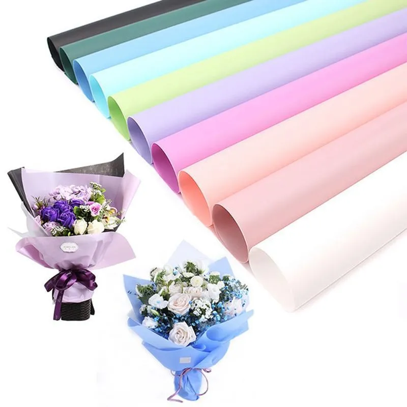 Kwiatowy papier zawijający plastikowy kwiat bukiet opakowania papieru kwiaciarnia dostawa prezent papierowy papier ręcznie robiony materiał