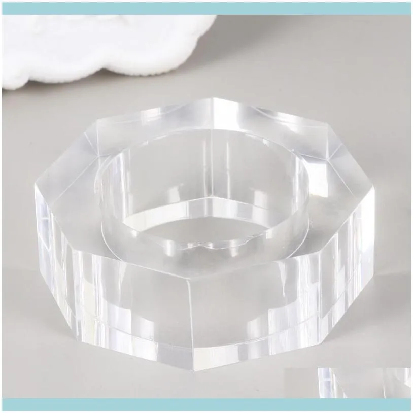 Acrylic Octagon Napkin Rings Transparent Decorative Napkin Buckle For Wedding Banquet Party Dinner Table