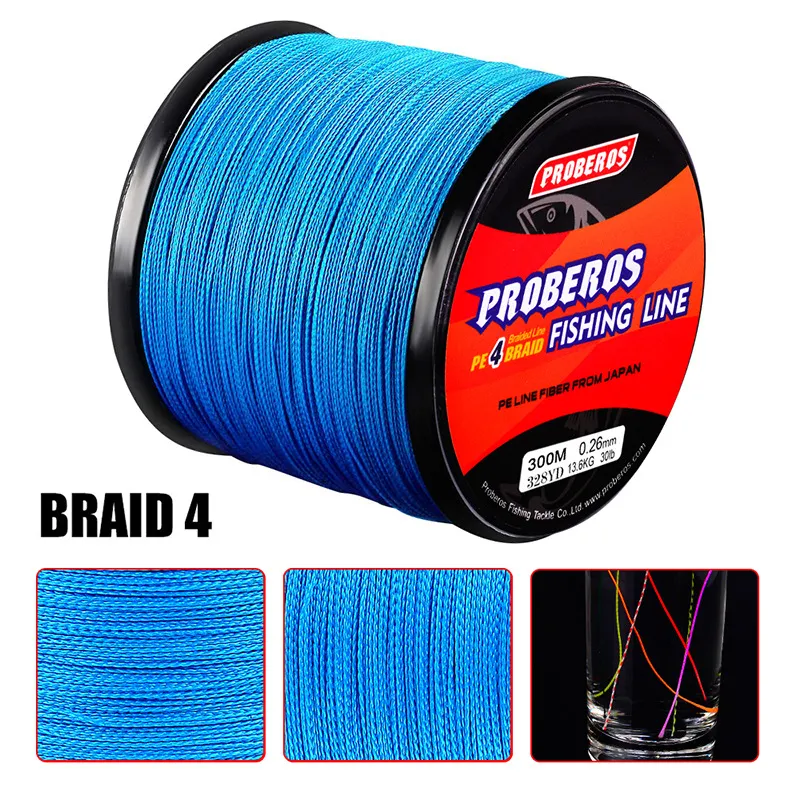 Waline Super Strong 8 Strands Braided Fishing Lines 300m 20lb