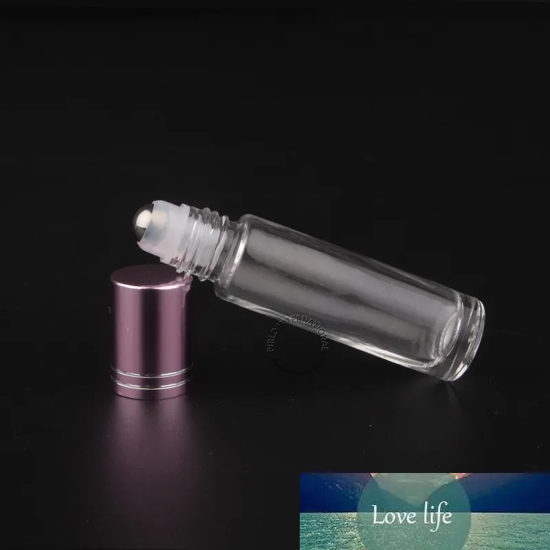 女性用メイクアップツール20 x 10ml / 10ccガラスロール上の香水瓶透明なエッセンシャルオイルボトル小さい消臭容器