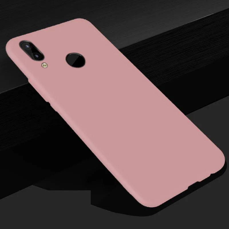 For Huawei P Smart 2019 Cases Silicone Soft TPU Matte Back Cover For Funda  Huawei P