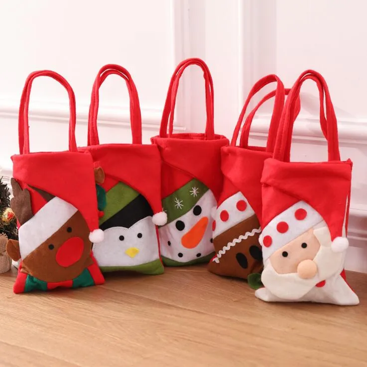 24 bolsas de regalo de Navidad, bolsas de regalo de papel de Navidad con  asas, Papá Noel, elfo, muñeco de nieve, alce, gnomos de jengibre, bolsas de