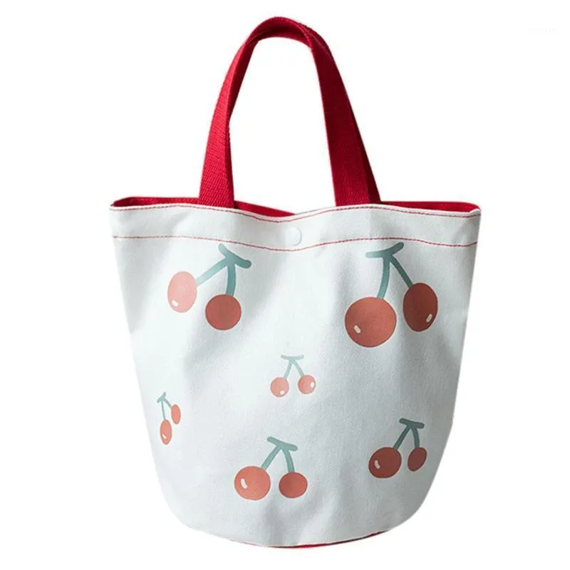 Sacs de rangement été INS toile sac seau d'eau mignon sac à main boîte humidité petit déjeuner école maison accessoires décor