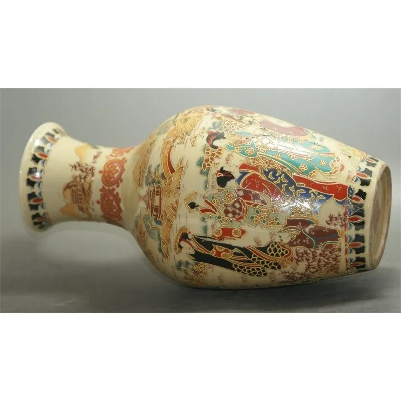 Feines altes China-Porzellan, bemalte Vasen aus altem Glasurporzellan, bemalte Vasen aus Porzellan zum Sammeln, LJ201209242D
