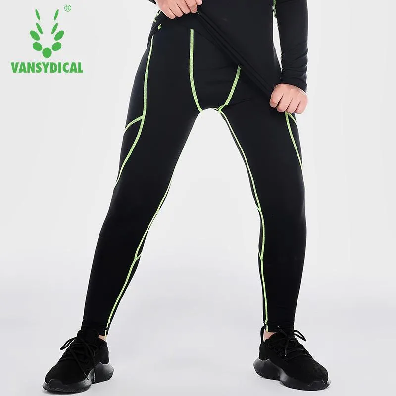 Running Pants Vansydical Kids Sports Tights Boys Compression