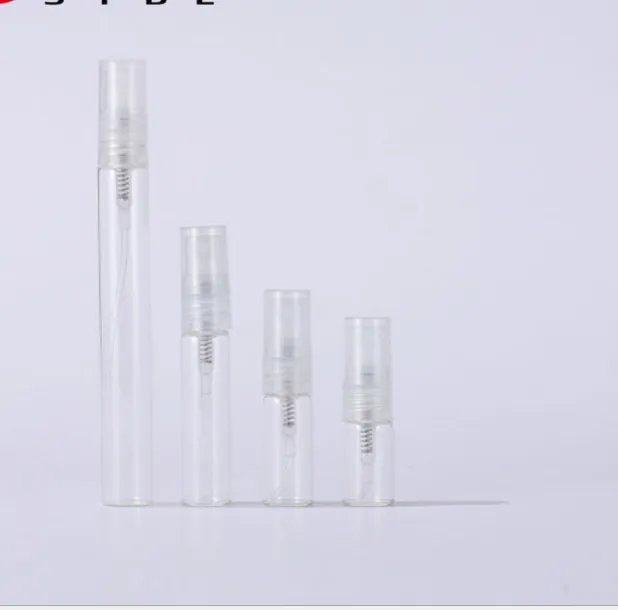 2ml 3ml 5ml 10ml plastic/Glass Perfume Bottle, Empty Refilable Spray Bottles, Small Parfumes Atomizer, Perfume Sample