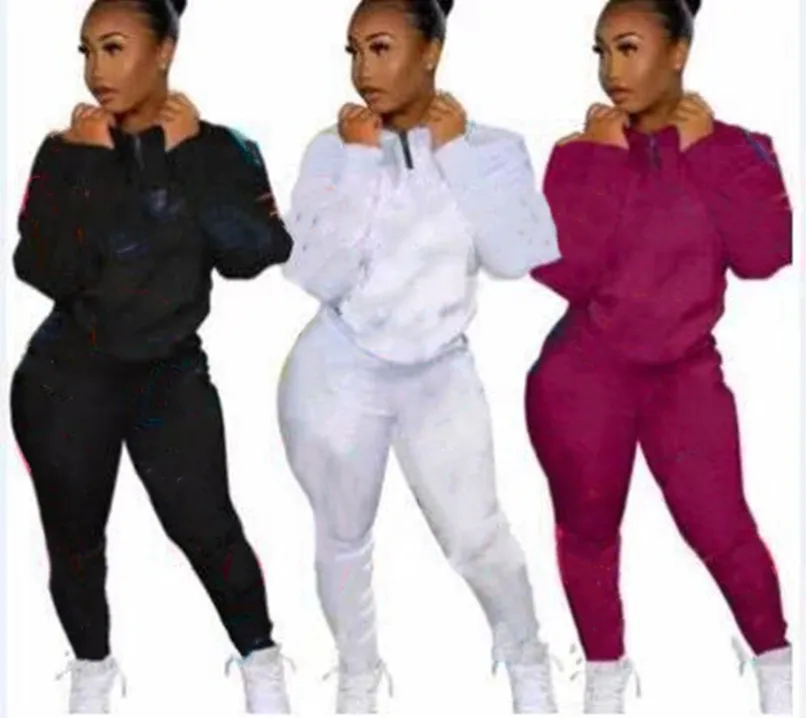 New Women jogger suit plus size 2X outfits fall winter tracksuits pullover hoodies+pants two piece set casual sportswear letter sweatsuits 4470