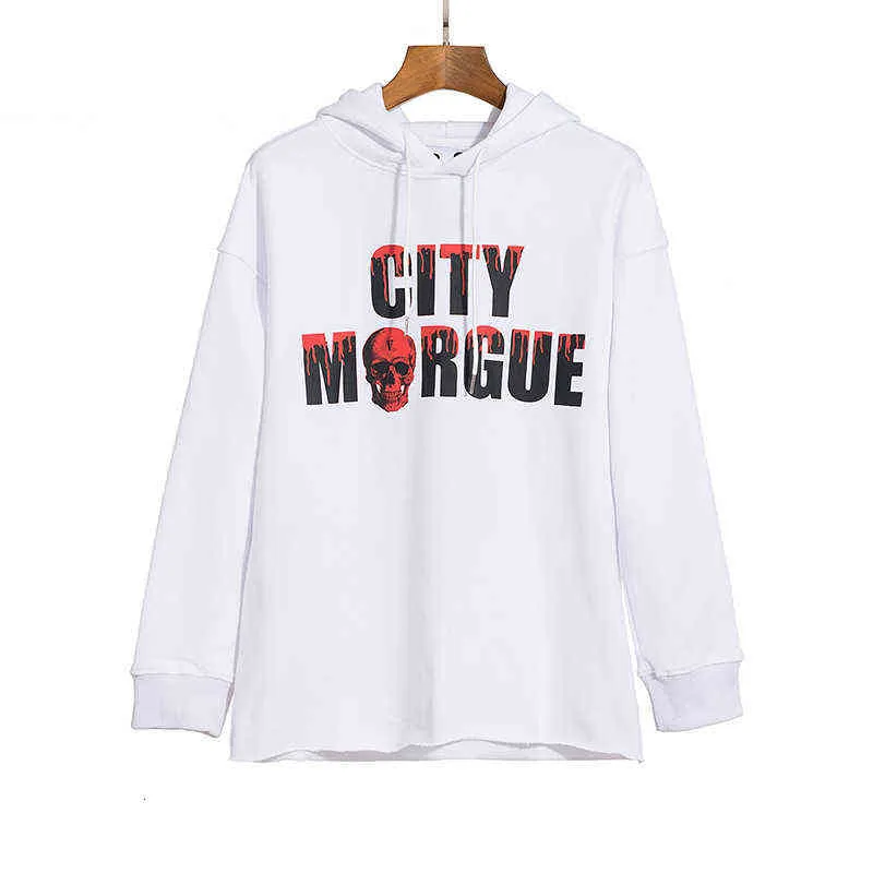 Y otoño invierno moda Br suéter hombres mujeres sudadera con capucha grande v impresión oversize hip hop