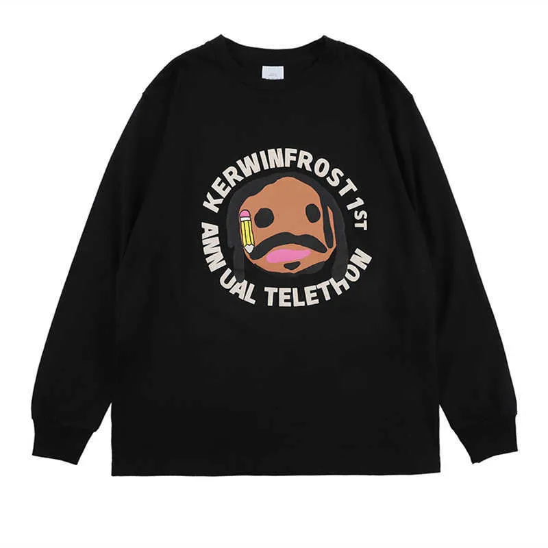 Mäns Hoodies Cosco Kerwin Frost x CPFM Kyrc Telefon Långärmad T-shirt för män och kvinnor89