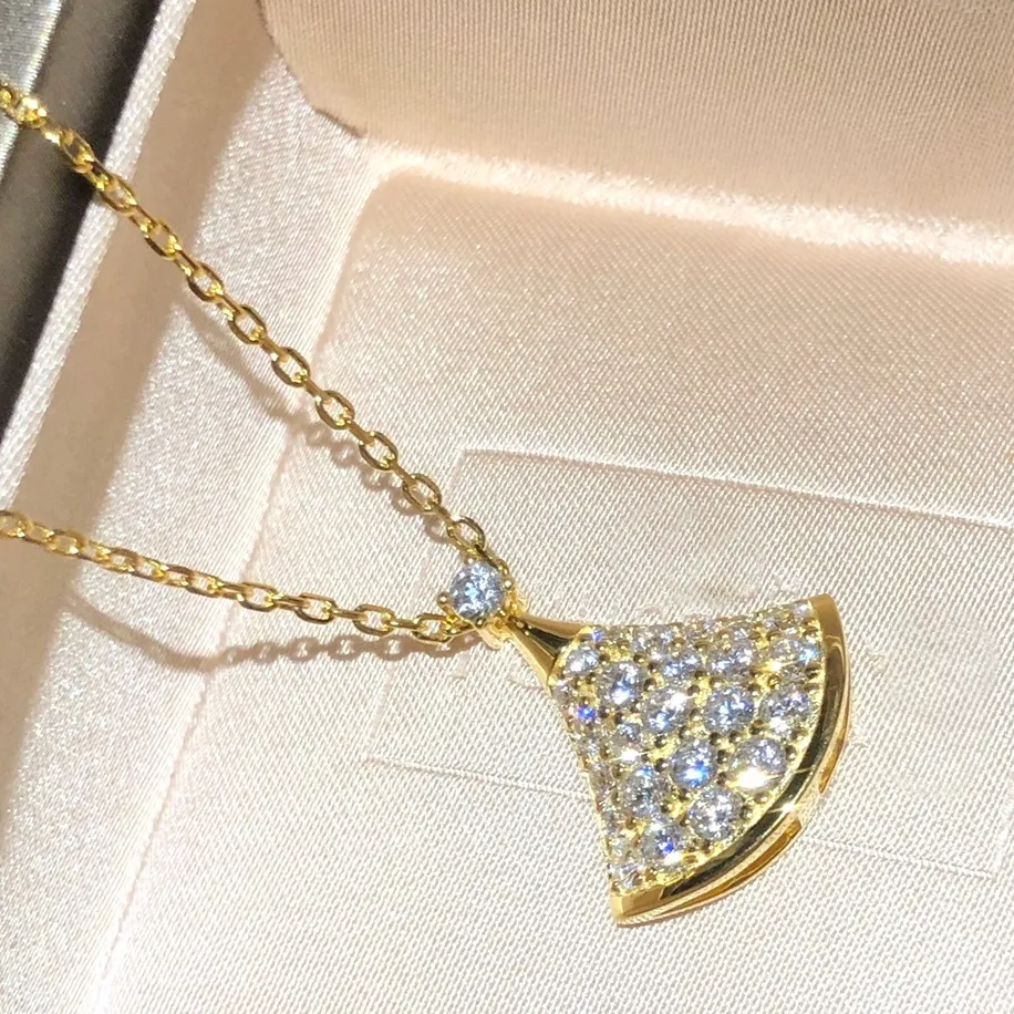 kettingen BGARI DIVAS DREAM kettingen bezet met diamanten 18K vergulde ketting van de hoogste tegenkwaliteit luxe designer officiële reproducties 5A UHGN