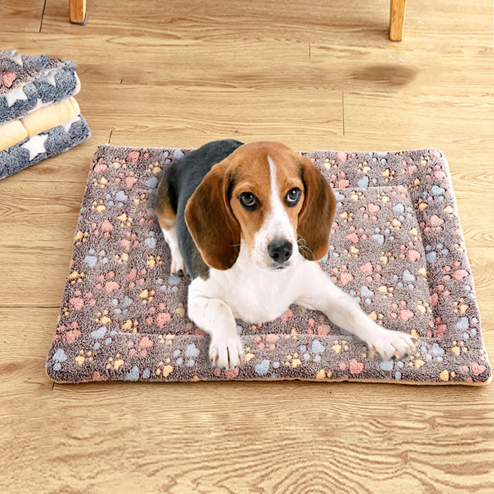 Coperta per animali domestici Cat Sleeping Mat Coral Fleece Tenere al caldo Coperta Cani di taglia piccola e media Gatti Sleeping Winter Dog Cat Bed Mats Pet Supplies LJ201028