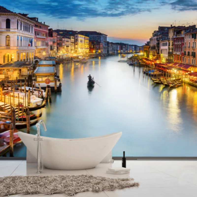 Пользовательские Фото обои 3D Wall Фрески для гостиной Спальня Фон Стены Декор Главная В Венеции Город