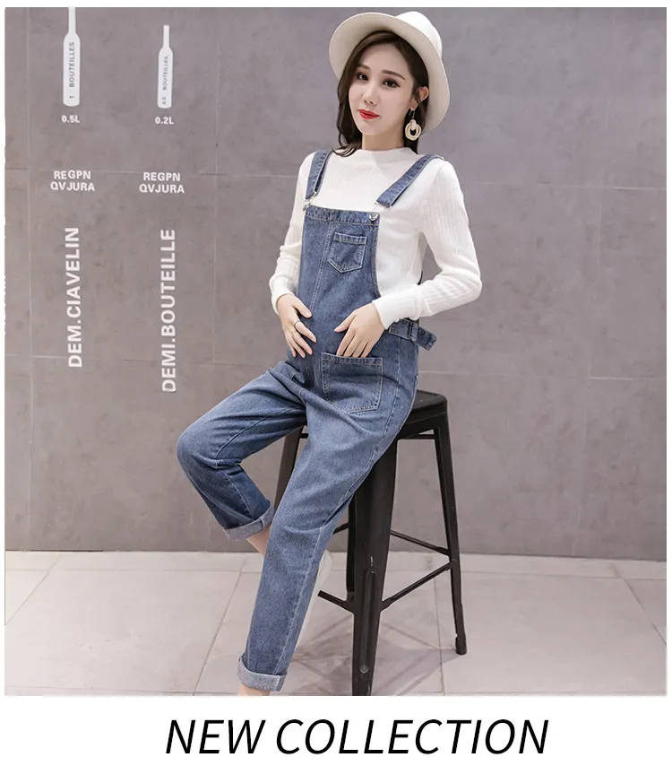 Jeans Maternité Femme Jambes Larges Taille Haute Élastique – Pantalon Grossesse Confortable Soutien Ventre – Style Élégant