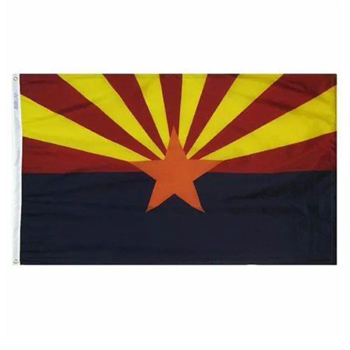 Arizona-Flagge, Bundesstaat USA, Banner, 90 x 150 cm, Festival, Party, Geschenk, Sport, 100D Polyester, für drinnen und draußen, bedruckt, heißer Verkauf