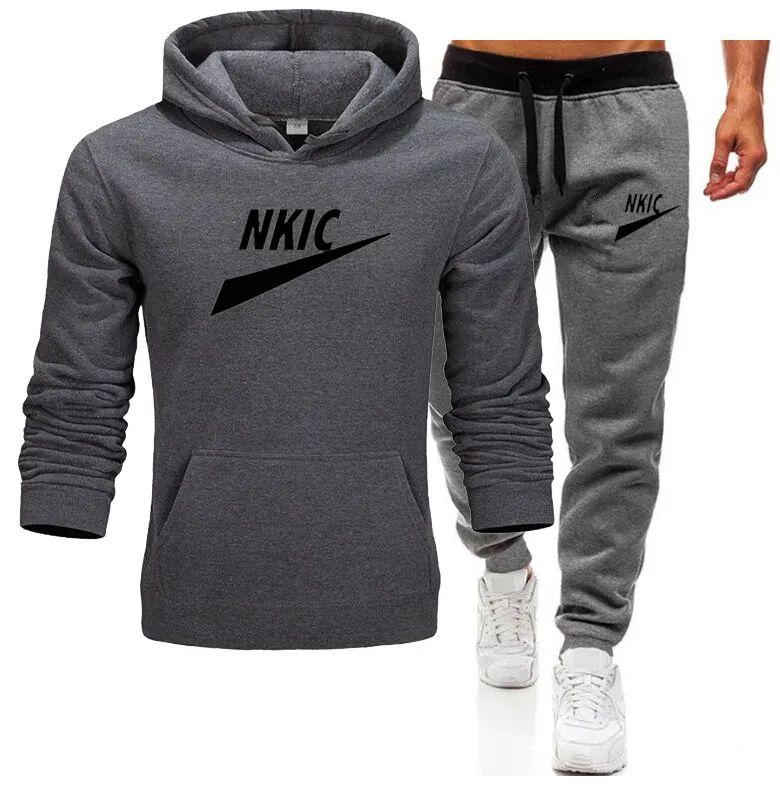 Mens Tracksuit Hoodies Jacket Hoodie+Sweatpant Suit Men Pullover Hoody  Fashion Streetwear Clothes Male Brand Hooded Set 3XL From Tybd7785321,  $17.85