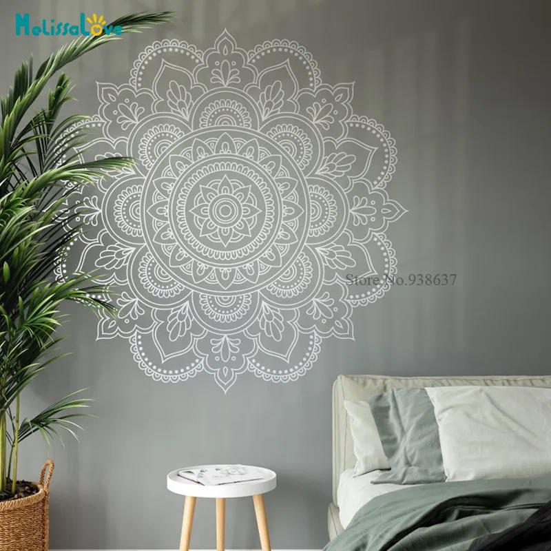 Mandala Sticker Decal Sacred Geometry Wall Art Home... From Kong09, $12 ...