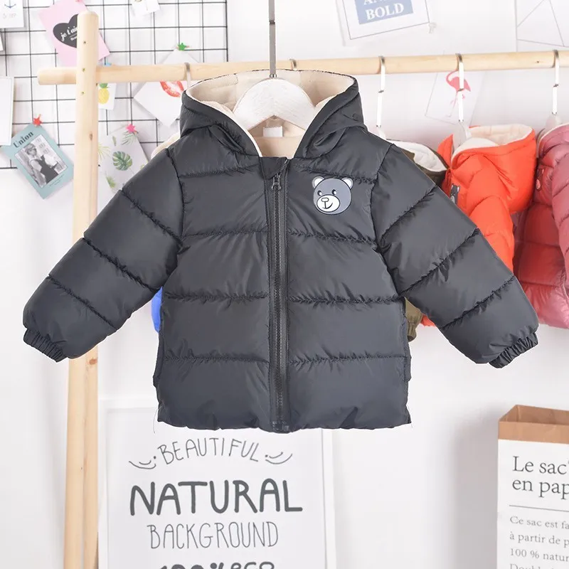 CROAL CHERIE Fleece Girls Jackets Kids Boys Coat Children Winter Outerwear & Coats Casual Baby Girls Clothes Children