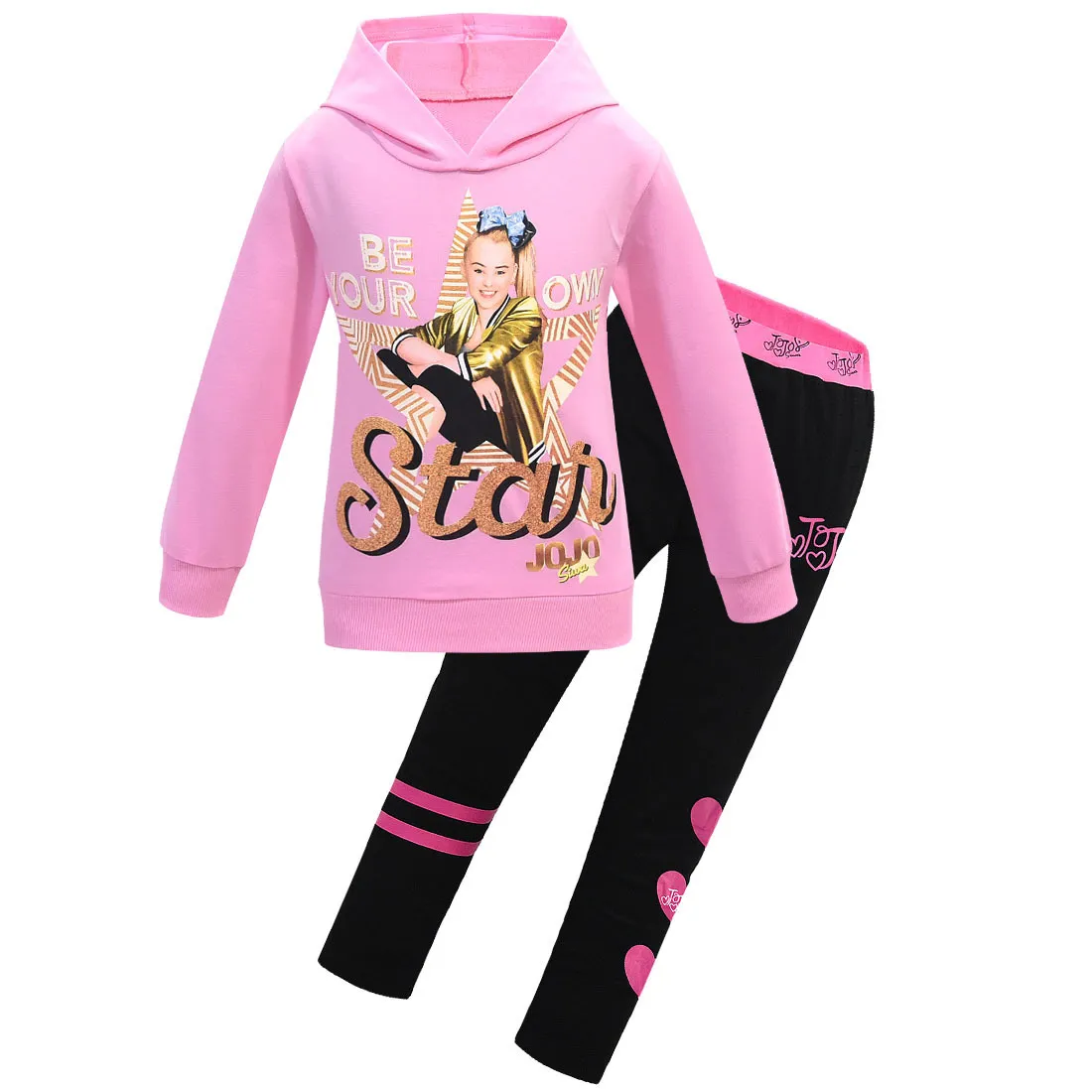 JOJO Siwa Baby Kids Winter Set Long Sleeve T Shirt And Pants With Zipper Spring Hoodies For Girls And Xmas Outfits For Teen Girls X1019 From Nickyoung06 14.57 DHgate.Com