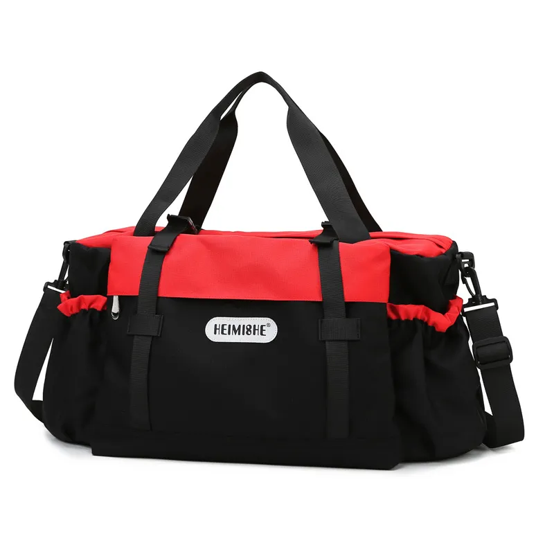 2021 New Sport Bag Gym Fitness Yoga Waterproof Nylon Travel Handbags Shoulder Luggage Storage Trip Crossbody Trolley Case Bags Q0113