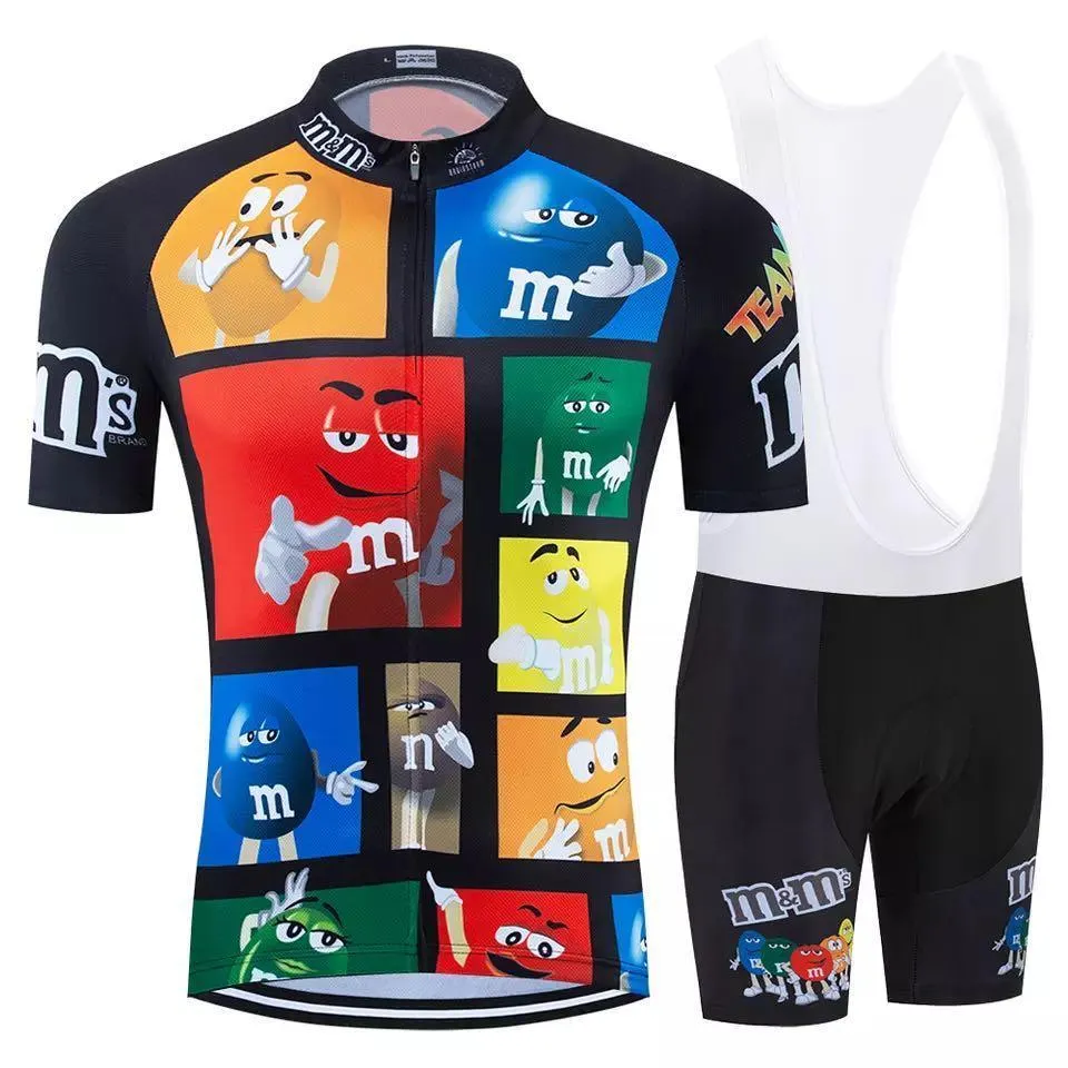 2020 Pro Cartoon Team Funny Cycling Jersey Short 9D set MTB Bike Clothing Ropa Ciclismo Bike Wear Clothes Mens Maillot Culotte