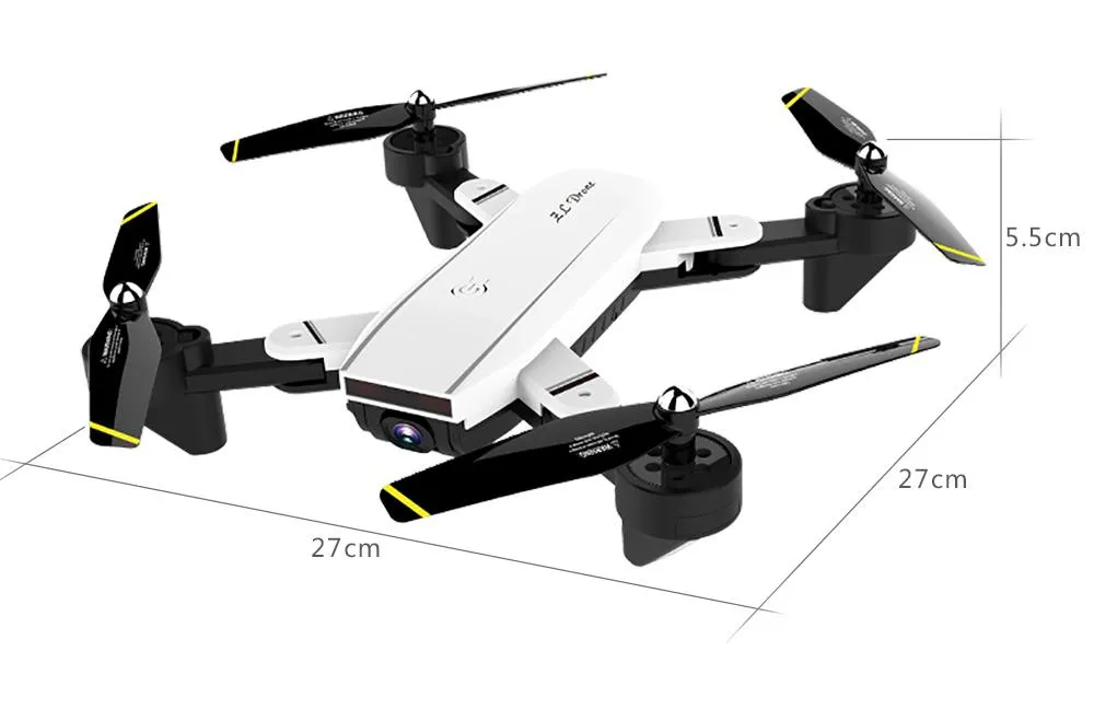 Leadstar SG700-S RC Quadcopter с камерой 1080P Wi-Fi FPV складной Selfie Drone White