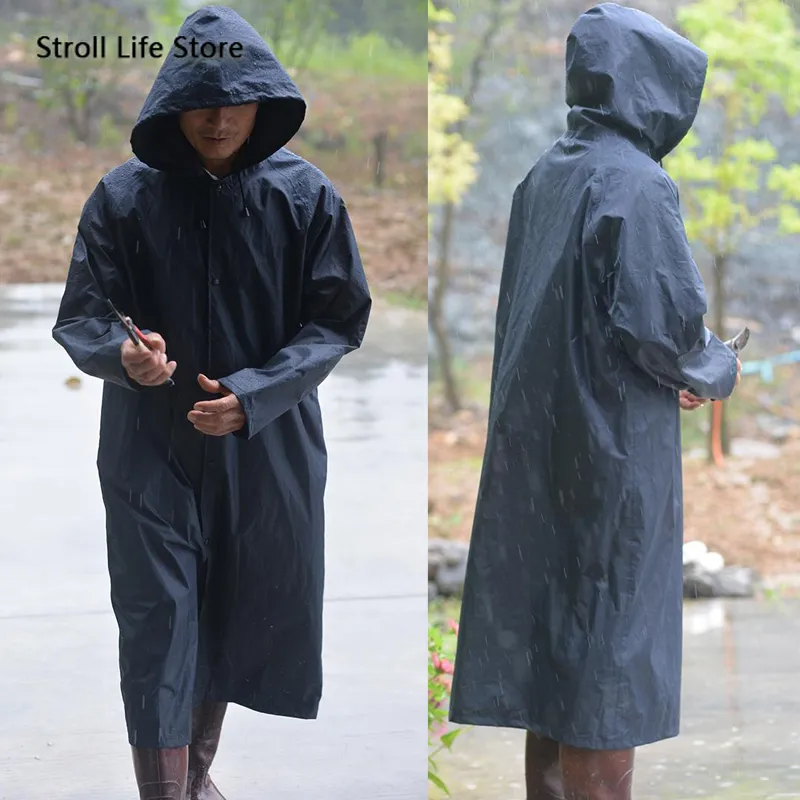 Work Outdoors Long Zeel Raincoat For Men Body Large Rain Poncho