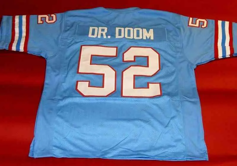 Maglia da calcio personalizzata Uomo Gioventù Donna Vintage 52 ROBERT BRAZILE DR DOOM Rare High School Taglia S-6XL o qualsiasi nome e numero di maglie