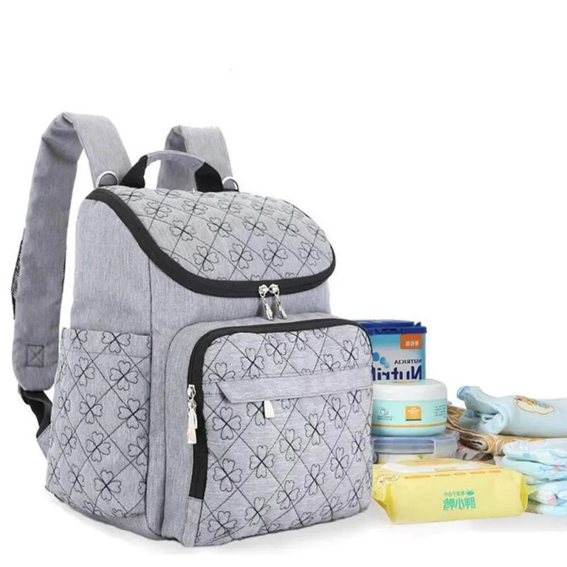 Designer mãe mochila fralda sacola de maternidade bolsa de maternidade baby cuidado sacos para mãe impermeável múmia viagem mochila multifuncional lj201013