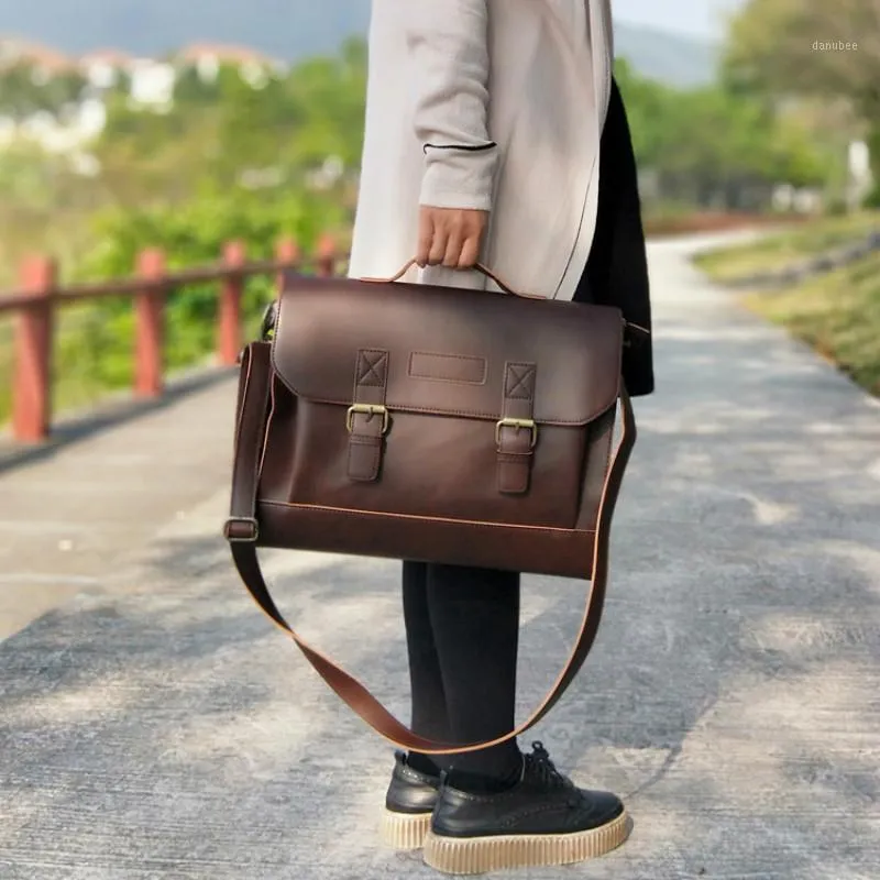 Cartelle da lavoro Tidog Pelle di cavallo pazzo Moda Letteratura e arte Borsa a tracolla monospalla1