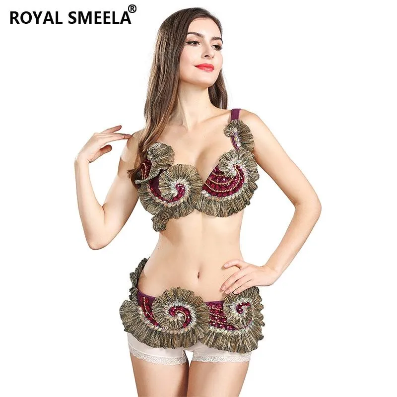 Stage Wear ROYAL SMEELA Sexy Gypsy Dance 2021 Women Belly Costume Set  Clothes Bra+Belt Can Be Customized 119066 From Renmazuo, $82.02