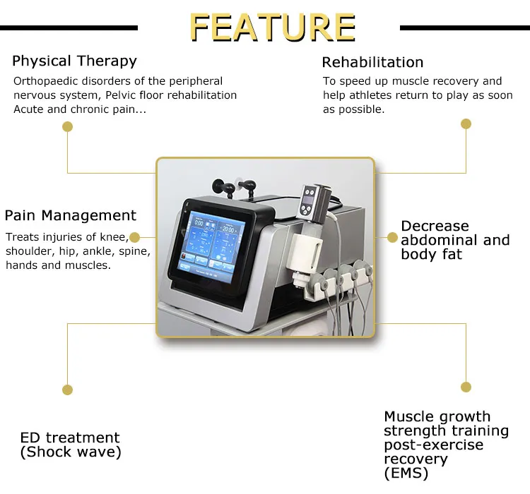 Smart Tecar Wave Therapy Machines Physiotherapy Shock Wave