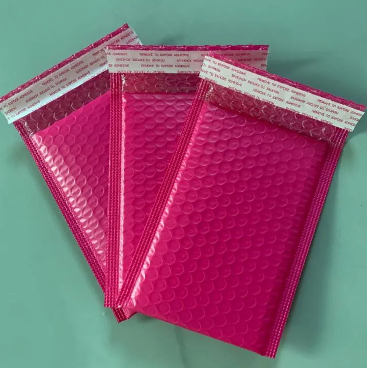 Envelopes Bubble Bag Poly Pcs Mailer Self Seal Envelopes Packages Shipping 100 With Hot Mailing Lined Padded Bubble Pink Mailers