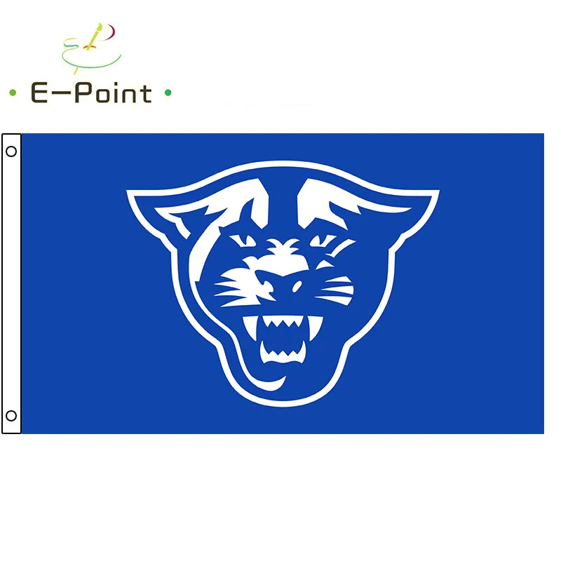 NCAA Georgia State Panthers Vlag 3*5ft (90cm * 150cm) Polyester vlag Banner decoratie vliegende huis tuin vlag Feestelijke geschenken