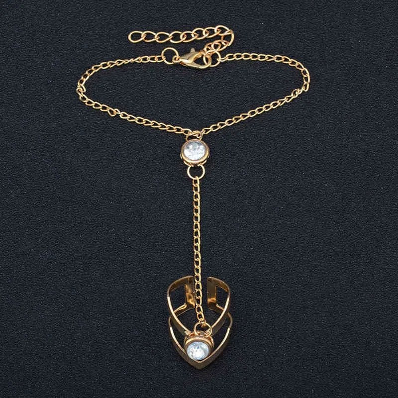 Bracciale doppio anelli, in argento sterling, da donna, modello Davina