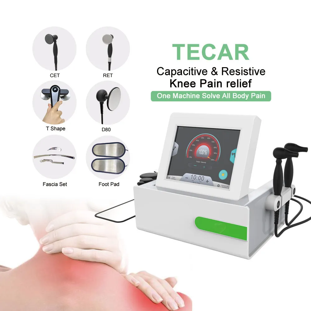 Health Gadgets Smart Tecar Therapy Diathermy Machine RET CET RF Body Pain Relief melhora a circulação sanguínea superficial e profunda equipamentos de beleza rf