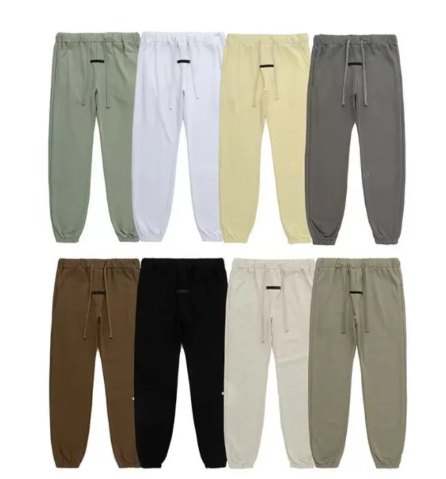 Pantalon de survêtement des hommes FW21 Lettre réfléchissante 100% coton Pantalon Jogging Pantalon Hip Hop Lâche Unisexe Sweat à capuche surprise surdimensionnée