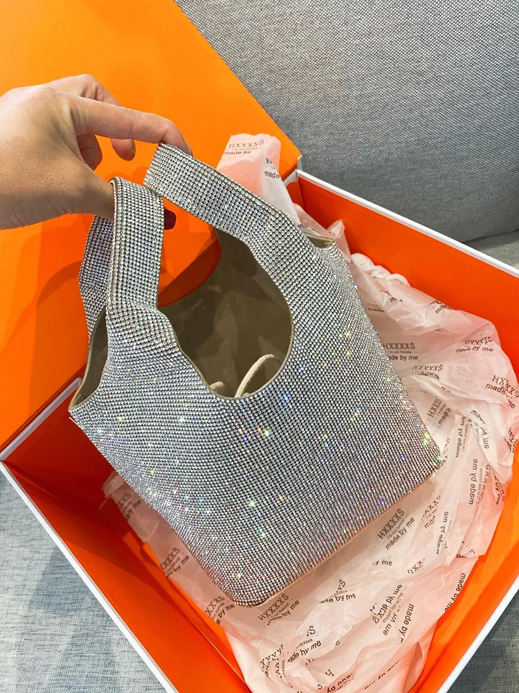 UK Designers Luxurys Brands Hxxxxs England Fashion Women Handbags Bling Diamond Bags Ins Trend Hot Sale High Quality Funny Silver Tote Bag