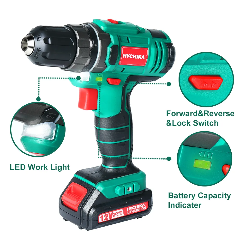 HYCHIKA 12V Double Battery Cordless Metabo Electric Drill Electric  Screwdriver Wireless Power Driver DC Lithium Ion Battery Drill 201225 From  Xue009, $73.05