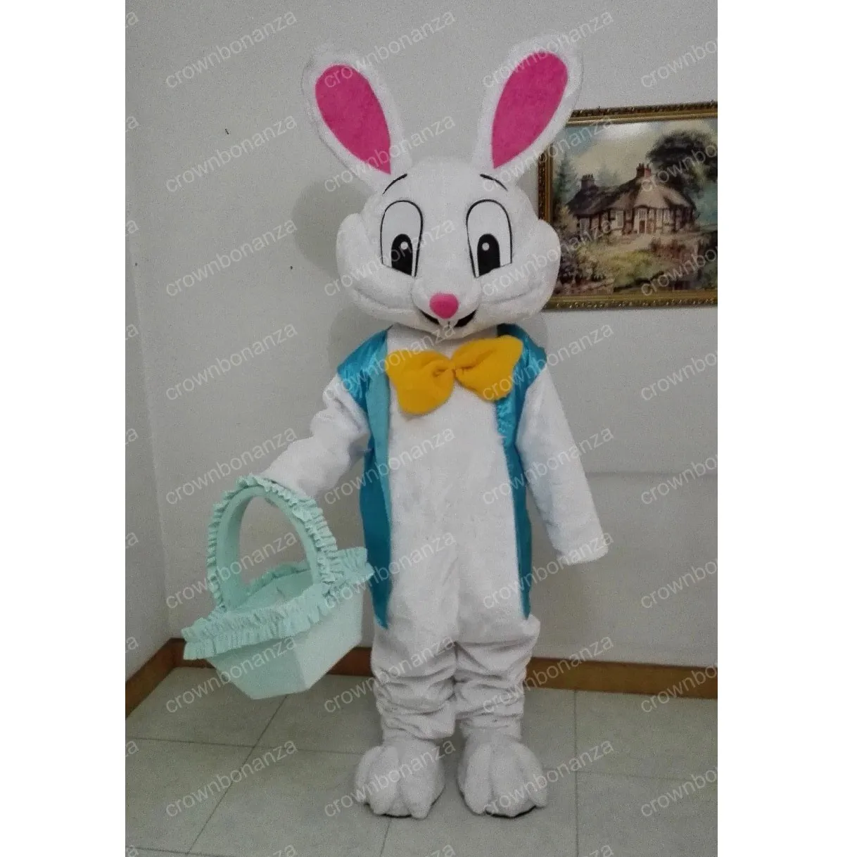 Halloween Easter Rabbit maskotki kostium najwyższej jakości postać z kreskówki stroje dorosłych rozmiar Christmas karnawał urodziny przyjęcie na zewnątrz strój