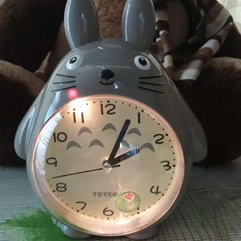 QMJHVX Totoro despertador Crianças Quarto Infantil Bedside S Table Dos Desenhos Animados Decoração da Casa SVEGLIA DA COMODINO 220311