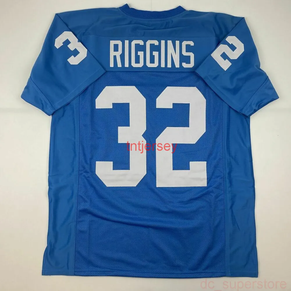 CUSTOM New JOHN RIGGINS Kansas Blue College Stitched Football Jersey ADD ANY NAME NUMBER