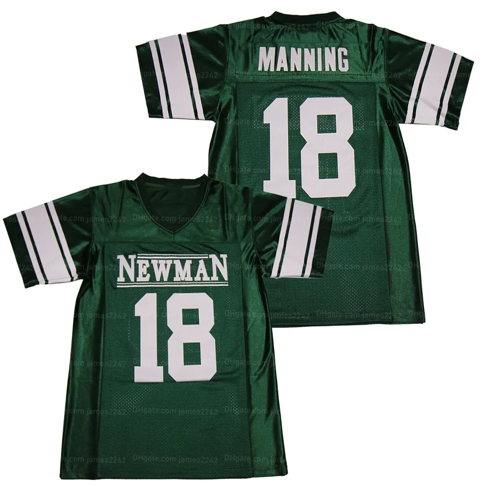 Custom Peyton Manning # 18 Jersey de football Ed Green Size S-4xL Top Quality Jerseys