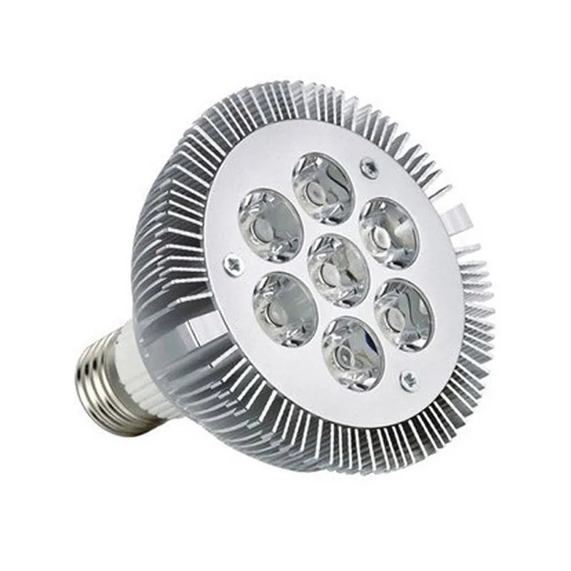 Drop Frakt 8X1000LM 21W E26 E27 Par 30 PAR38 LED LIGHT LAMPL BULB Spotlight E27 E26 110V-240VCool / varm vit gul rödblå