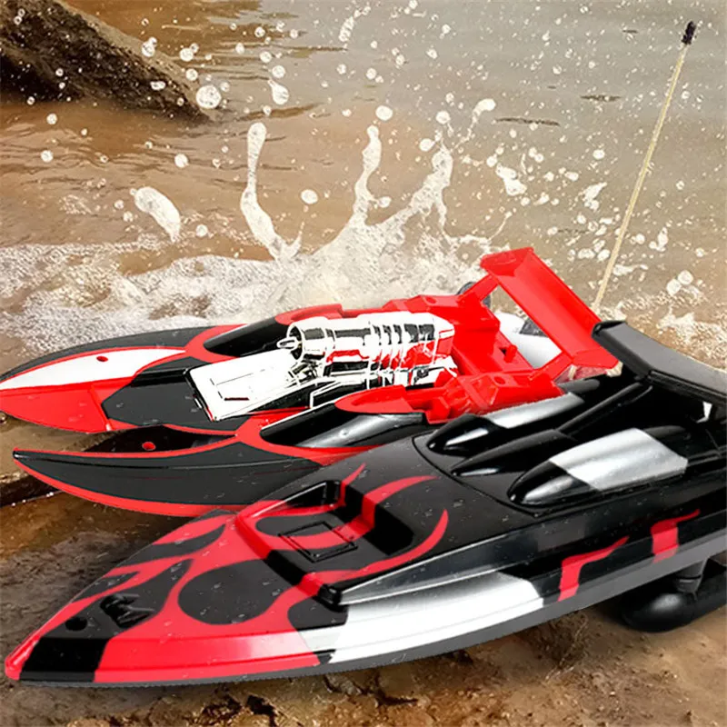 Hot Wireless electric remote control Electric boat Toy boat model High-speed boy watertight yacht The best gift for children